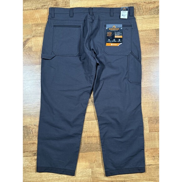 NWT Ridgecut Toughwear Ultra Work Pants‎ 44x30 Charcoal Gray Relaxed Fit Cotton - Picture 2 of 11